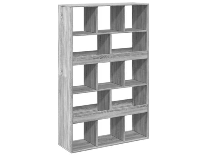 KDVXBCQJH Raumteiler Grau Sonoma Standregal 100x33x156,5 cm Holzwerkstoff Moderne Raumteilung mit 13 offenen Fächern für Wohnzimmer und Schlafzimmer, sorgt für Ordnung und sichtbaren Stauraum.