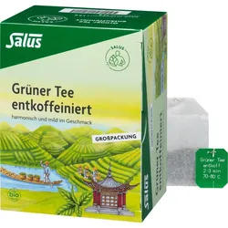 Grüner Tee Entkoffeiniert Bio Großpackung Salus 40 ST