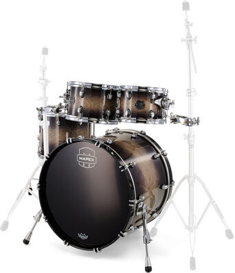 Mapex Saturn VI Fusion Black Ink Black Ink Burst