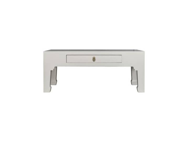 Fine Asianliving Table Basse Chinoise Moonshine Grège Orientique Collection L 110 x P 60 x H 45 cm