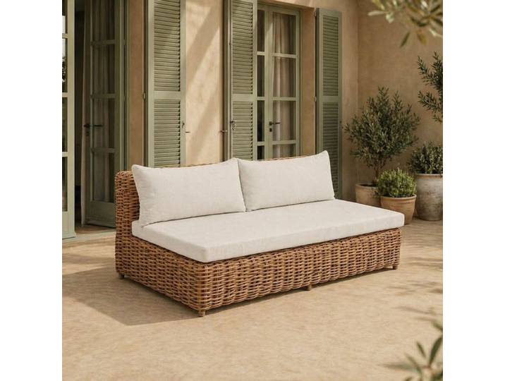 OUTLIV. Versailles Gartenloungesofa Geflecht/Spun Polyester