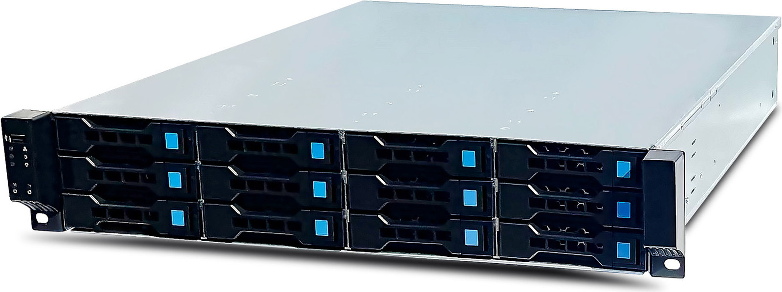 FANTEC SRC-2012X07-12G/6G Serverbehuizing, 2HE, 550mm, zonder voeding