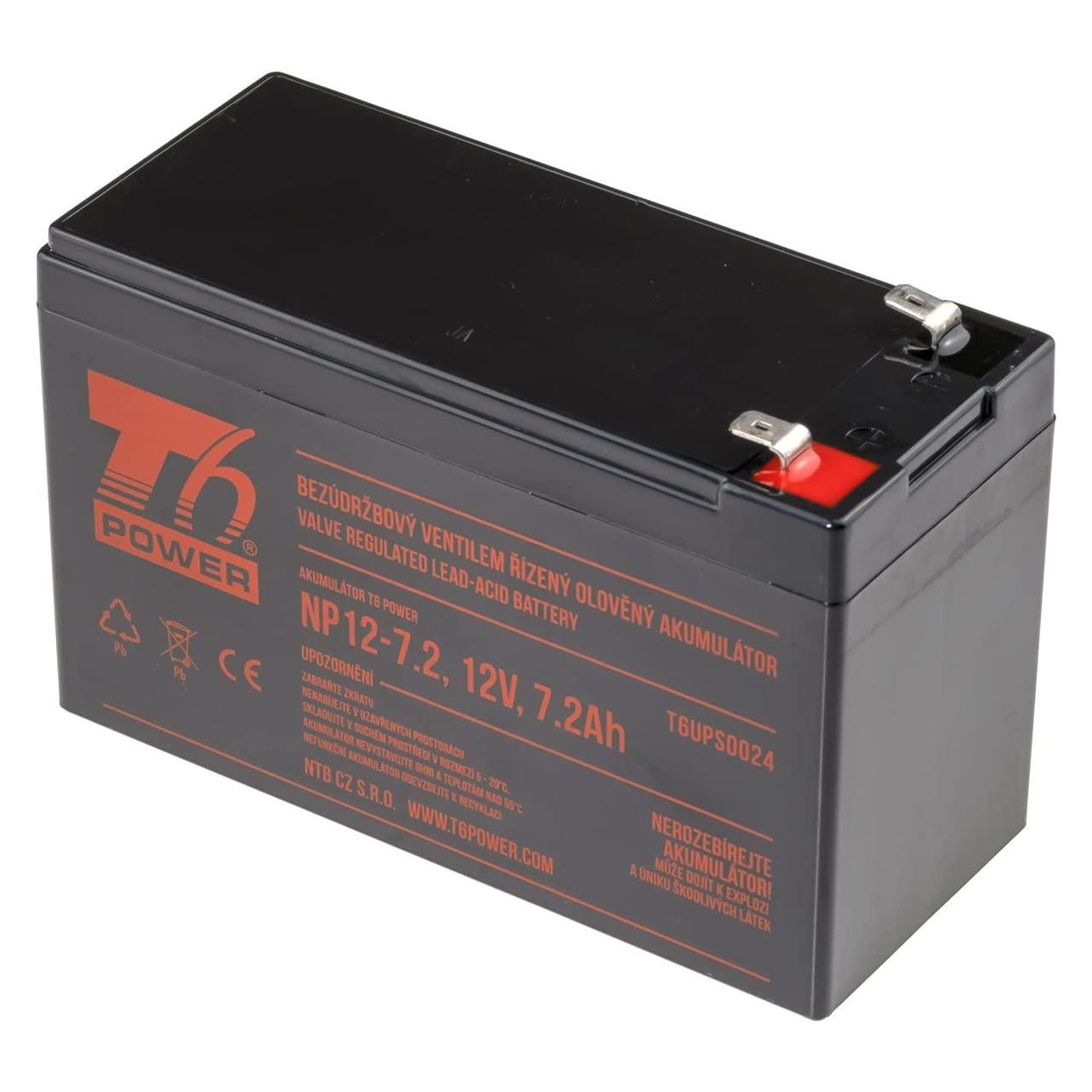 T6 Power Akumulátor NP12-7.2,, 7,2Ah (T6UPS0024)