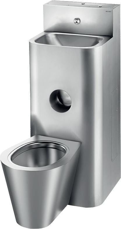 Delabie KOMPACT WT toiletbodem van roestvast staal (1.4301)