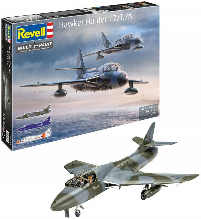 Maquette Avion de guerre Hawker Hunter T.7/T.7A Echelle 1:32 Level 5 - Revell