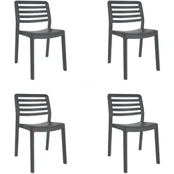 Stühle Wind garbar Kunststoff Grau (4er Set)