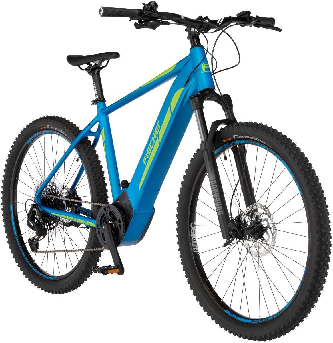 FISCHER E-Bike Pedelec Mountainbike MONTIS 6.0i, Rahmenhöhe 51 cm, 29 Zoll, Akku 504 Wh, Mittelmotor, Kettenschaltung, Brose Display, blau