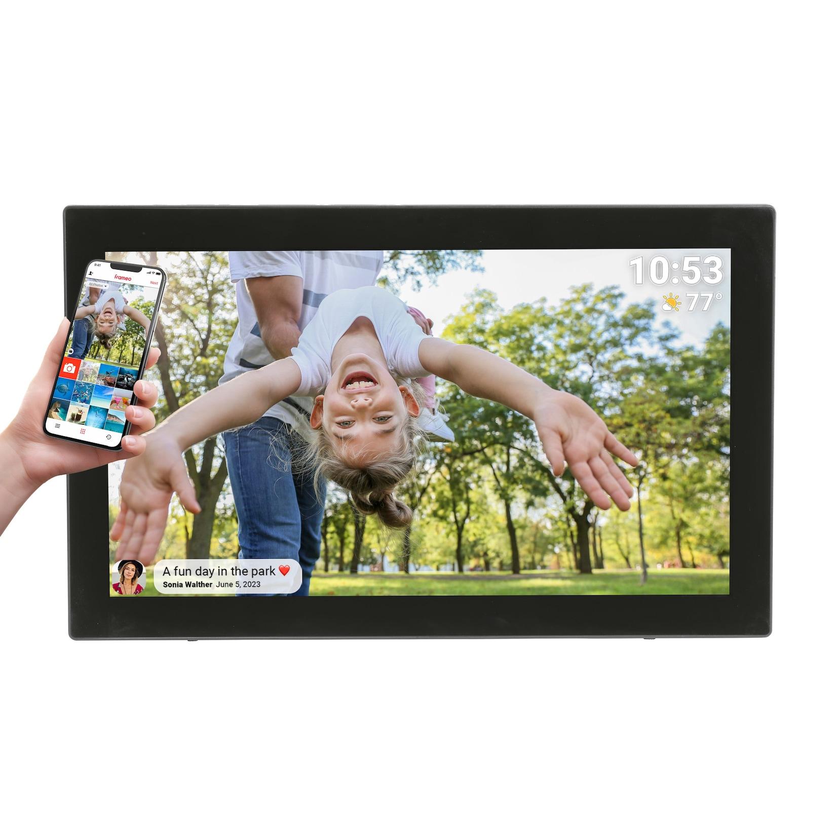 Denver PFF-2160 WiFi Bilderrahmen – 21,5" IPS, Frameo, 32GB, schwarz