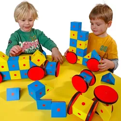 3D magnetische Klötze großes Set - 40 Teile