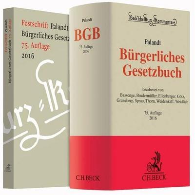 Bürgerliches Gesetzbuch, Gebundene Ausgabe von Otto Palandt, Beck, C H