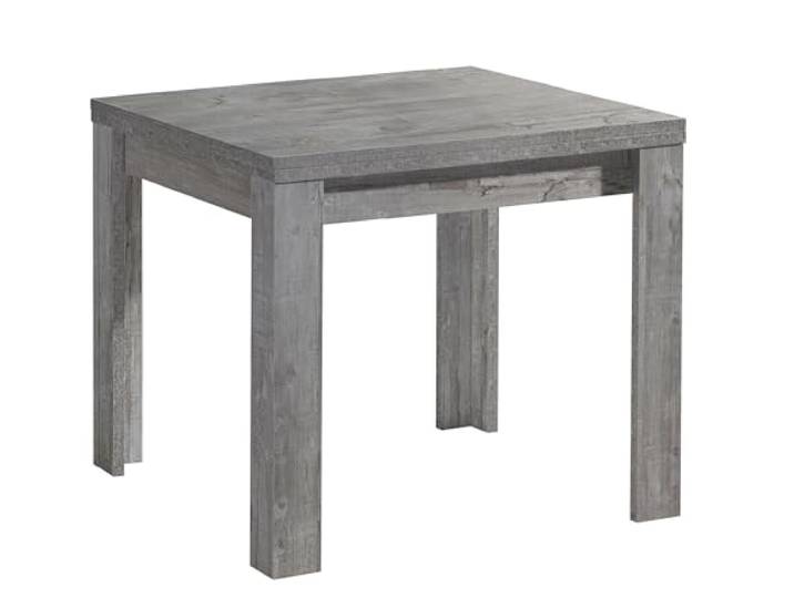 möbelando Kulissentisch >Monzi< (ausziehbar) in Beton - 80/136x78x80cm (BxHxT)