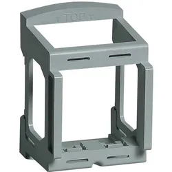 Legrand F80AL Hutschienenadapter MSC, 2,5 TE, Grau, für den Einbau von 2-moduligen Mosaic