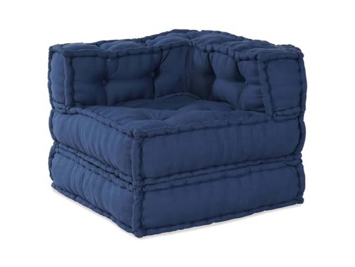 PUGYNBK Modulares Sofa, Indigo-Stoff, 210 x 140 x 56 cm Atmungsaktiver Stoff, Schaumstoffkissen, rekonfigurierbares Design, innen und außen, eleganter moderner Stil