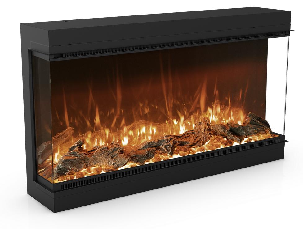 Elektrokamin Astro mit 2-Stufen-Wärme und Mehrzonen-LED-Farbsystem 47,7 x 121,9 x 24,9 cm (H x B x T)