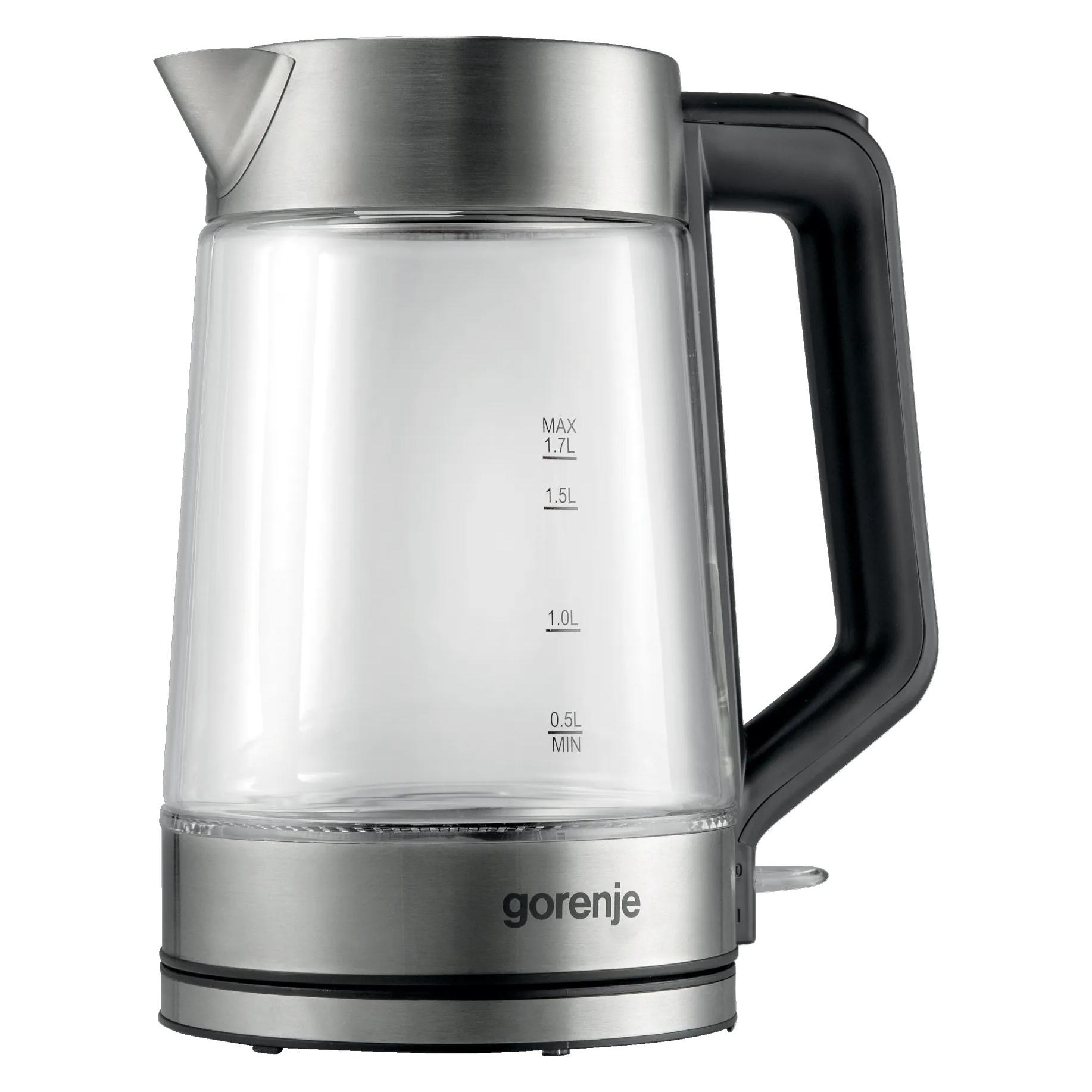 Gorenje K17GED Kettle, Electric, Capacity 1.7 L, Power 2200 W, Stainless Steel (1.70 l) (K17GED)
