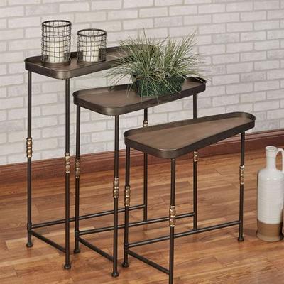 Touch of Class Bronwyn Tables Bronze Set of Three, Set of Three, Bronze