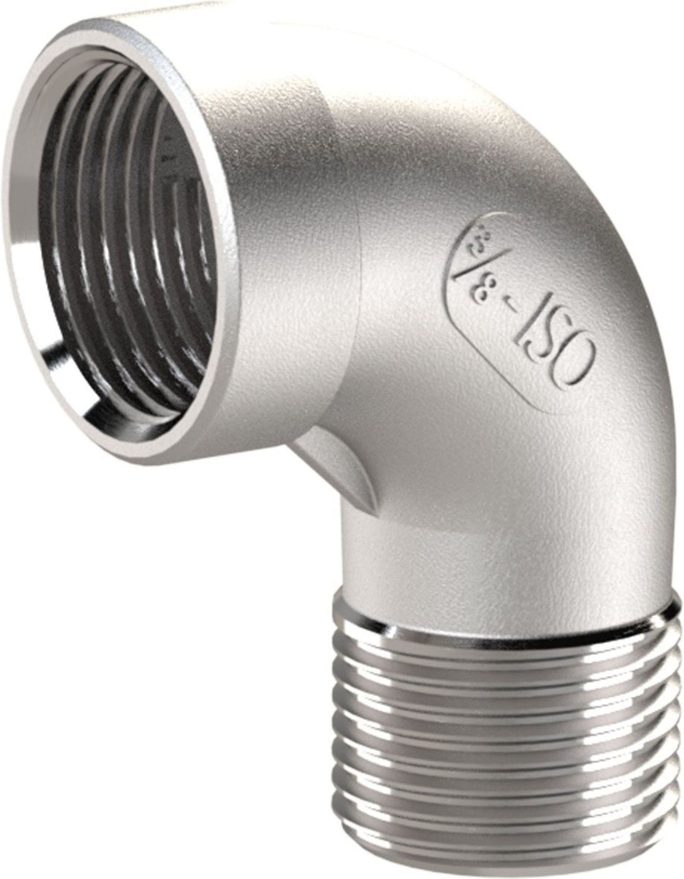 Riegler Winkelstück 90°, IG/AG Rp 1/2, R 1/2, ES 1.4408 (253.18-ES)