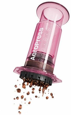 Aeropress - Tragbarer Kaffeebereiter Clear Rosa - - MaxiCoffee