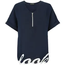 Bluse 1/2-Arm Doris Streich blau, 42