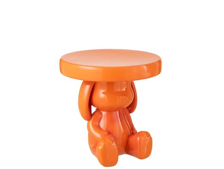 J-line Beistelltisch Bär - Polyresin - Orange