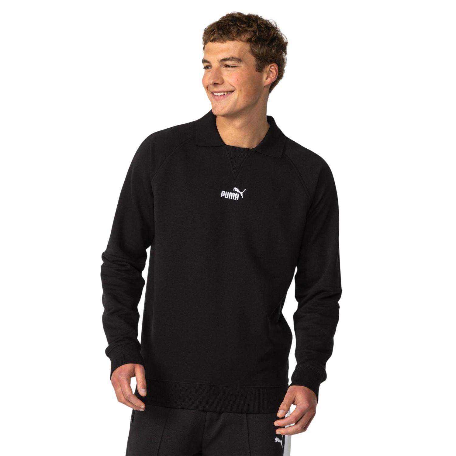 Puma - Sweatshirt für Herren, Rundhalsausschnitt (Schwarz)