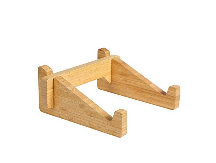 Laptop standaard van Bamboe hout - Houten laptopstandaard - Laptop verhoger/verhoging voor bureau - Decopatent