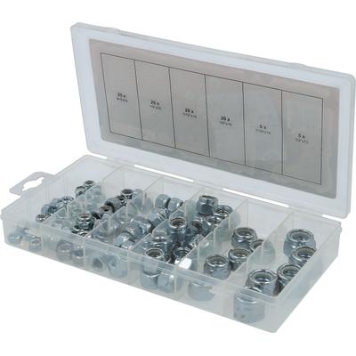 Ks Tools Sortiment Muttern, selbstsichernd, UNC, 100-tlg [Hersteller-Nr. 970.0480]