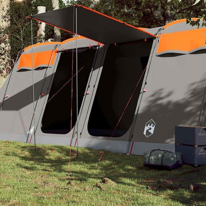 Tunnel-Familienzelt 8 Personen Grün Wasserdicht Garten A | Campingzelt, leicht Kuppelzelt Camping Zelt Einfacher Aufbau für Wandern Backpacking