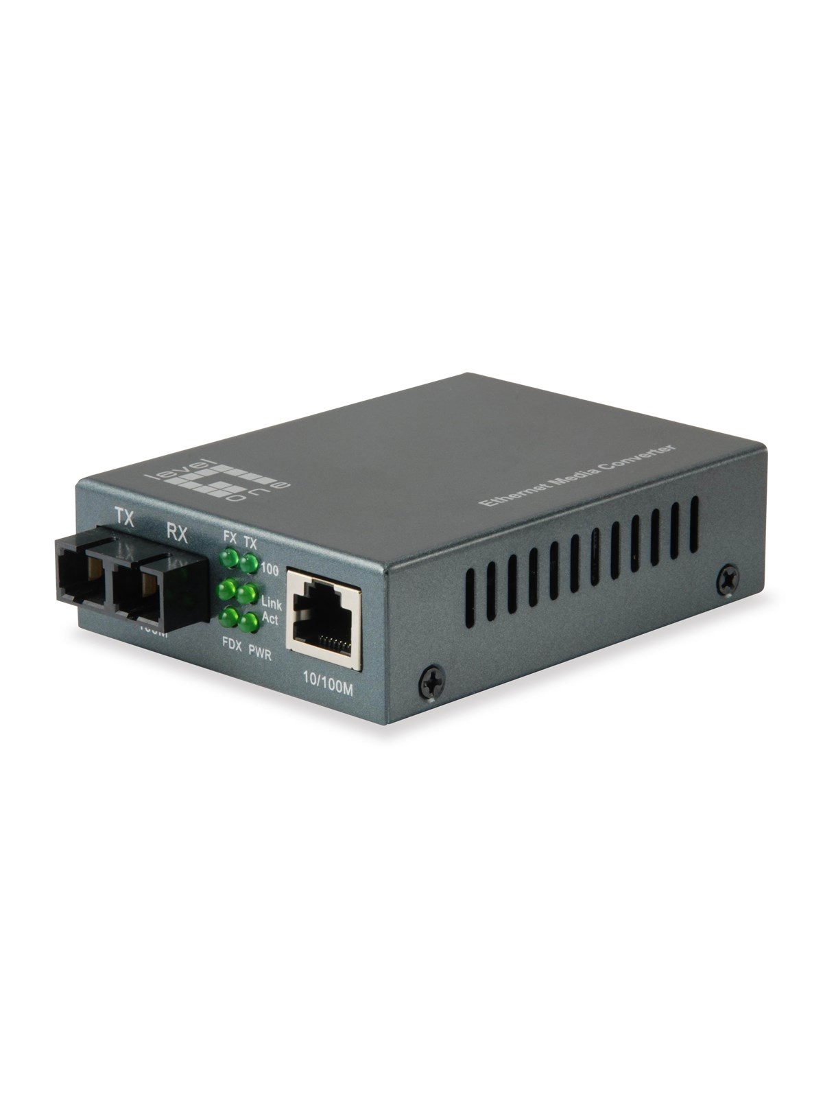 LevelOne FVT-1102 RJ45 to SC Fast Ethernet Media Converter Single-Mode Fiber 1310nm 20km