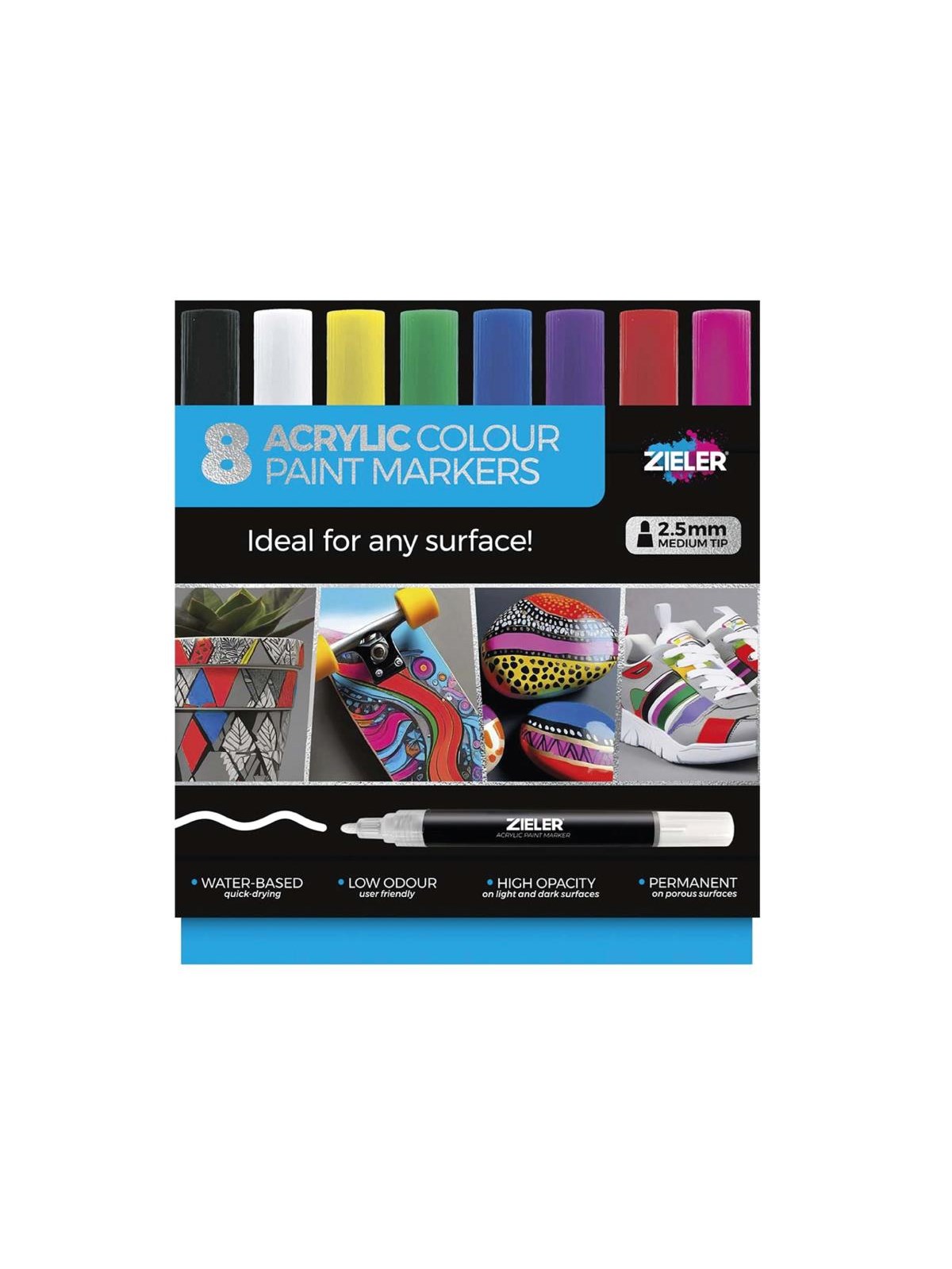 Zieler 8 Acrylic Paint Markers Main products