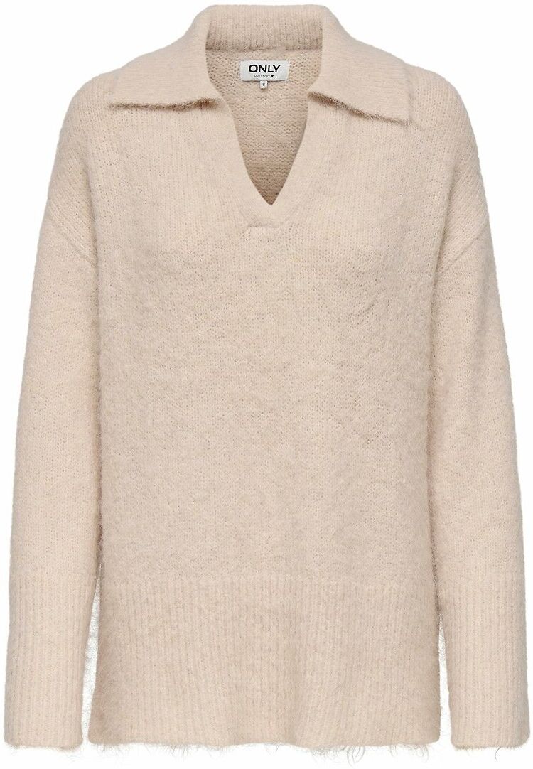 ONLY Pull manches longues col polo