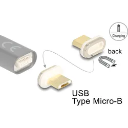 DELOCK Magnetischer Adapter USB Typ Micro-B Stecker