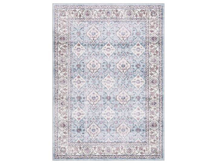 Tapis vintage lavable bleu 240x340cm