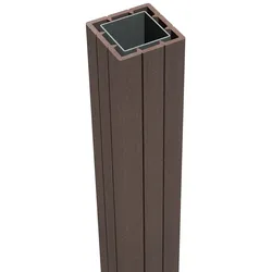 GroJa Solid Zaunelem.Pf. 240cm Braun 7x7