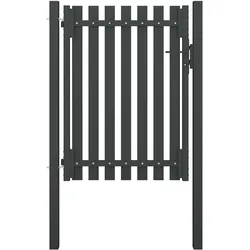 vidaXL Gartentor Stahl 1x1,7 m Anthrazit