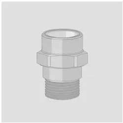 Friatherm Friatec Übergang Verschraubung kurz 75540620000 zum Kleben, 25 mm x R 3/4, Aussengewinde