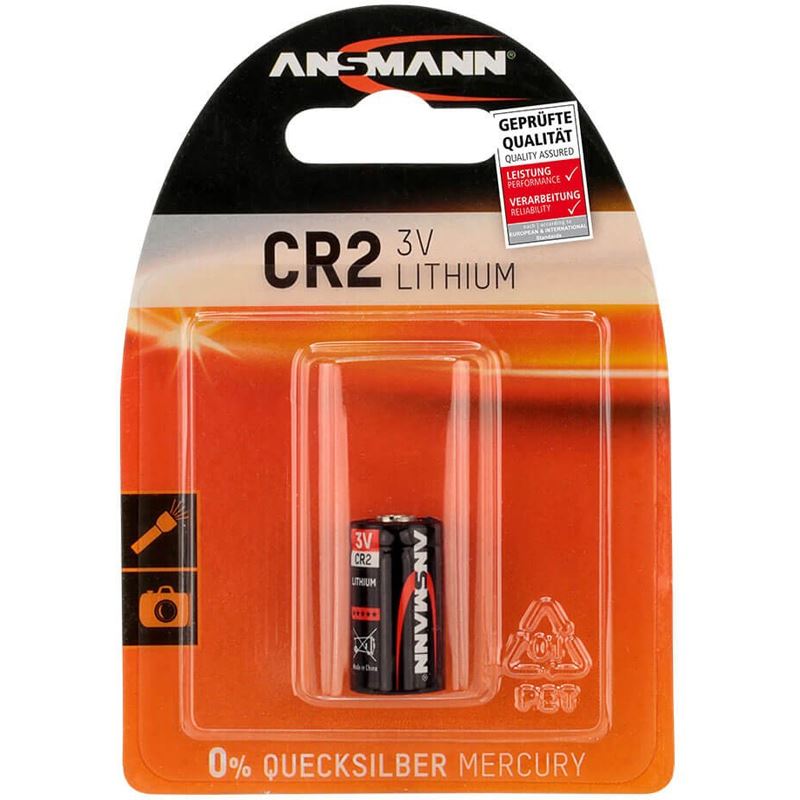 ANSMANN Photo-Batterie CR2 Lithium Batterie 3.0 V 1er Pack