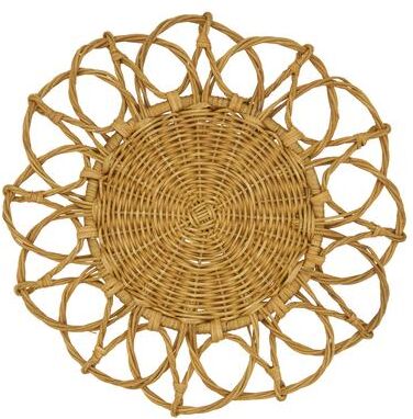 Saro Lifestyle Twisted Rattan Design Table Placemats (Set of 4)