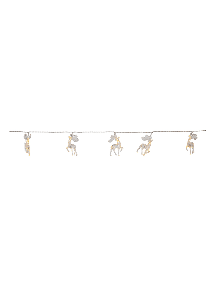 STAR Trading LED-Lichterkette "Izy" in Silber - (L)135 cm - onesize