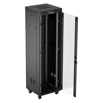 Lanberg FF01-6642-12BL rack cabinet 42U Freestanding rack Black (42 HE, 19 Zoll Rack) (FF01-6642-12BL)