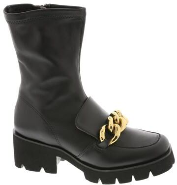 ALL BLACK Chunk Links Bootie - Womens Euro 40.5 US 10 Black Boot Medium