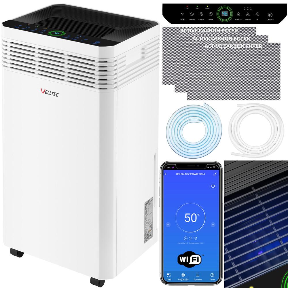 Luftentfeuchter Welltec DHN60 Pro mit Kohlefilter und UV-Lampe