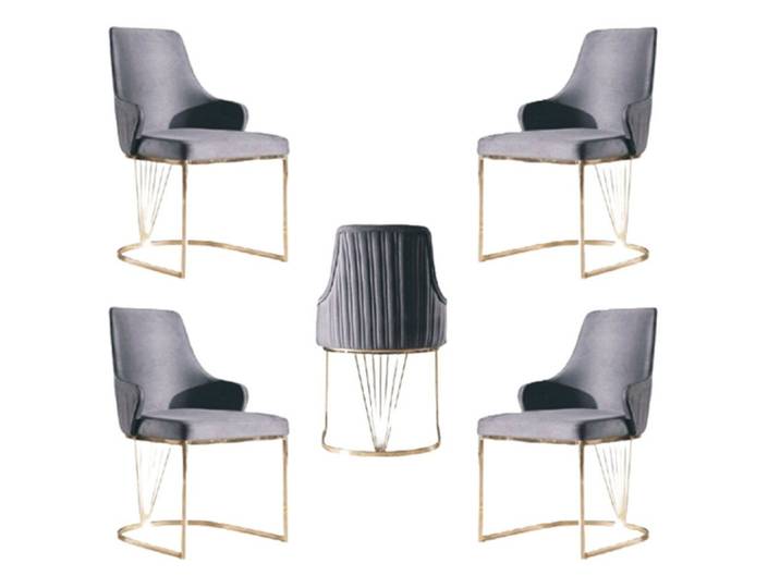 Xlmoebel Polsterstuhl Stühle mit Stoffpolsterung im modernen Design für Esszimmer (4x Stühle), Hergestellt in Europa