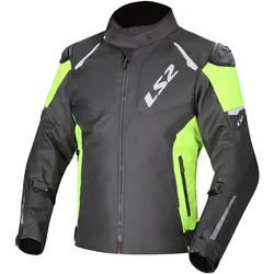 LS2, Motorradjacke, Jacke Zoom Herren Schwarz Gelb Gr. M (Herren, M)