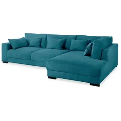 filippo Ecksofa Marsala Cord Blau, Grün Petrol