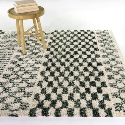 Balta Rugs Mendieta Checkered Shag Area Rug