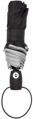 Parapluie personnalisable tempête pliable Ben pongée métal gris clair