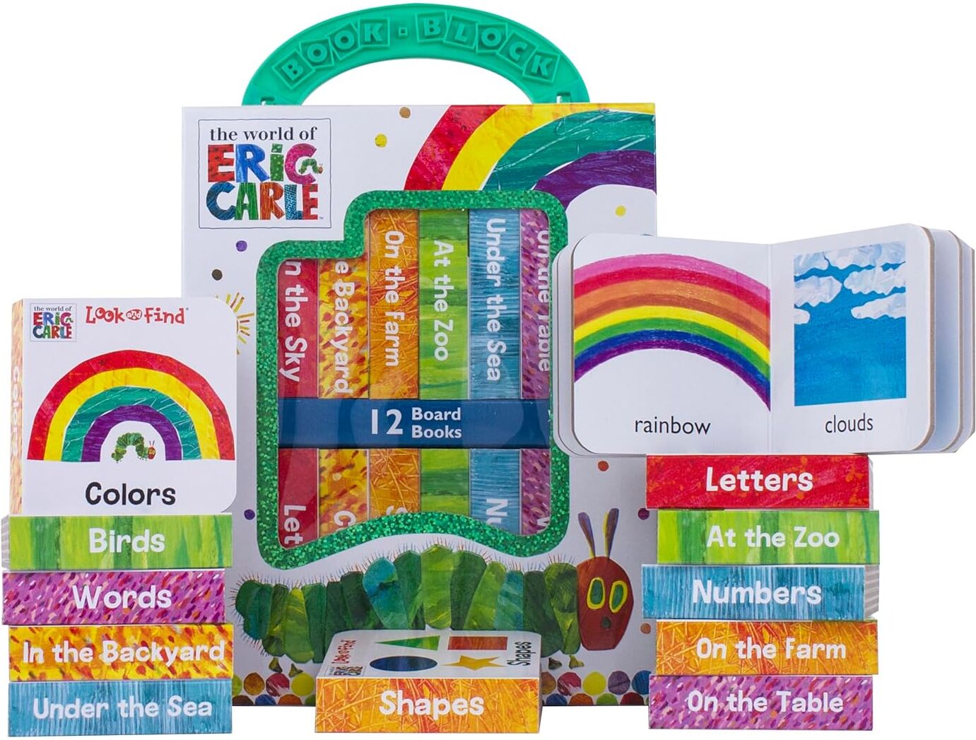 PI Kids World of Eric Carle, My First Library Board Books 12 Book Set