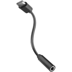 Muvit USB-C-zu-Jack 3.5 mm-Adapter for Change JDS-C35 Schwarz, Audio Adapter, Schwarz