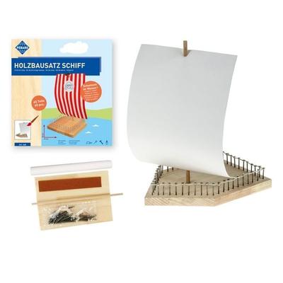PEBARO 468 - Holzbausatz Schiff, 65 Teile, Bastelset